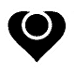 Earth Changers Heart White on BIack on Trans