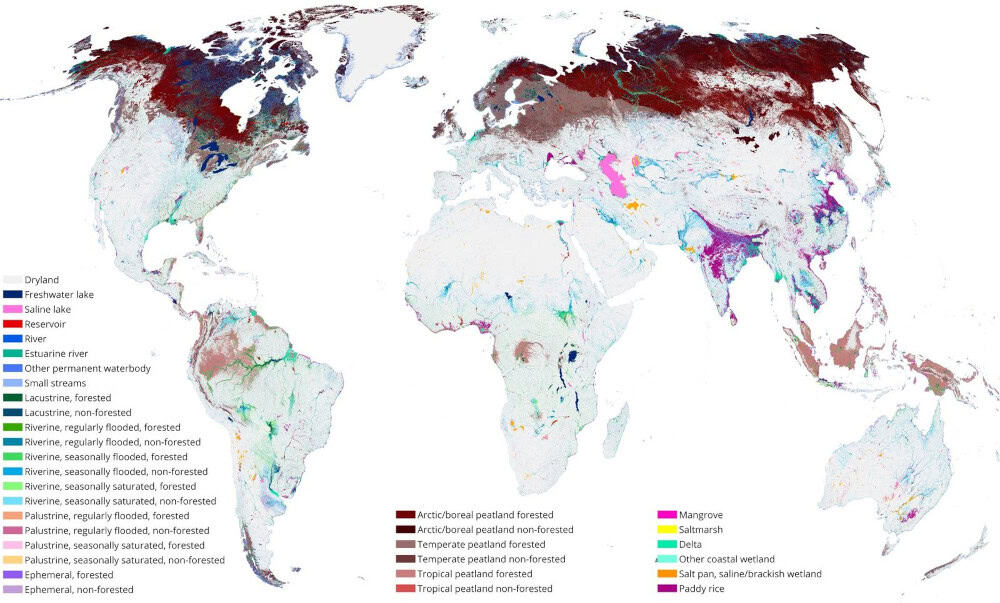 Global Global Lakes and Wetlands Database GLWD c/o https://www.hydrosheds.org/products/glwd