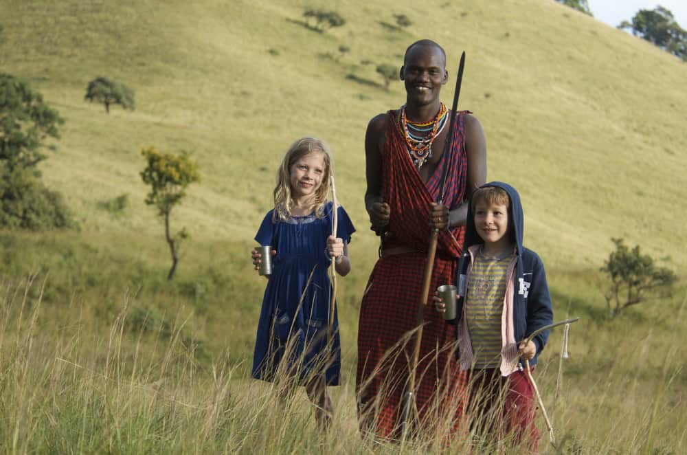Maasai & kids, Campi ya Kanzi, Kenya