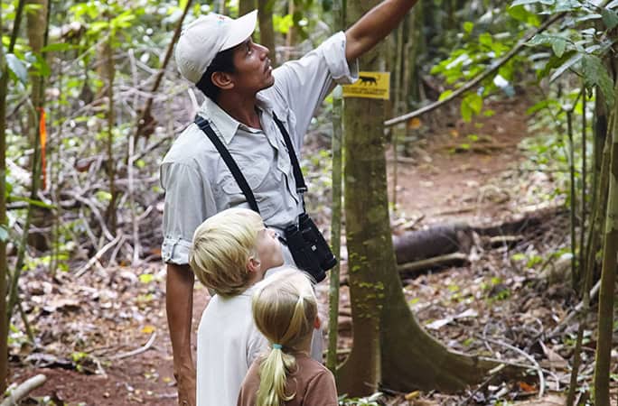 Kids & guide hike, Lapa Rios, Costa Rica
