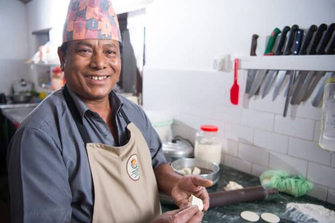 Nepal Tiger Mountain Pokhara Lodge Cook Babulal Nepali specialist