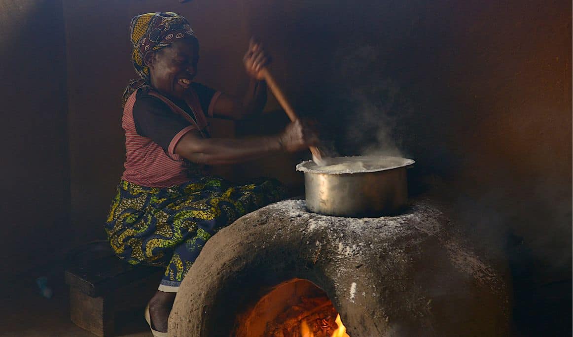Malawi Village visit cooking Luwawa