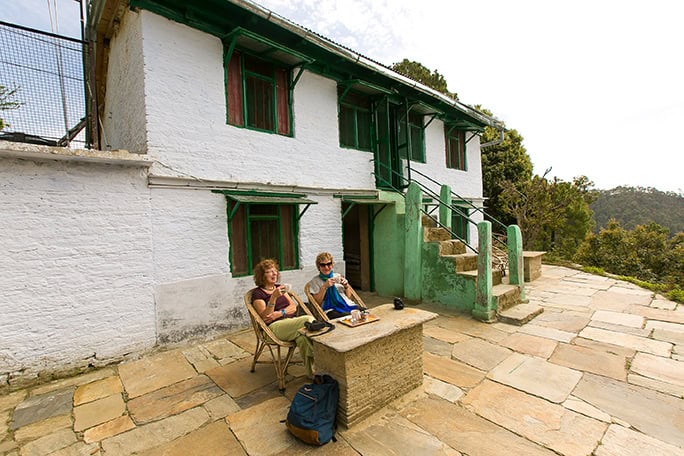 India Village Ways, hiking Himalayas - rest at guesthouse