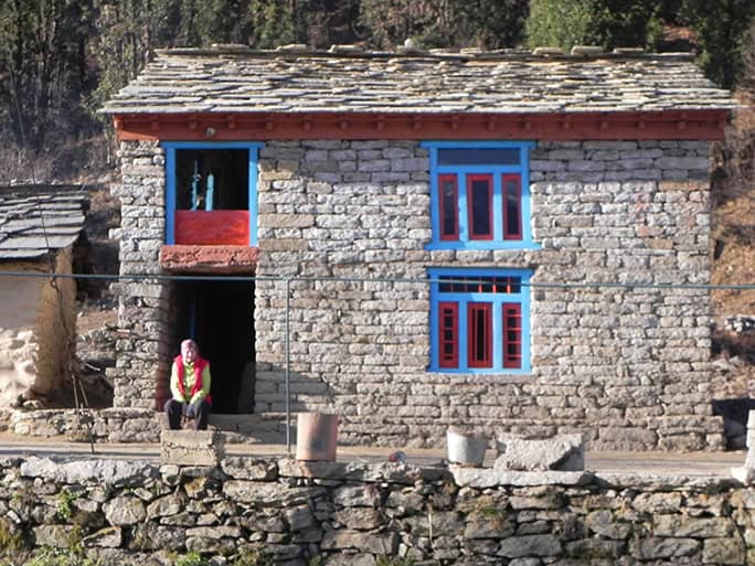 India Village Ways, hiking Himalayas - Dhurr Upper-guesthouse Pindar
