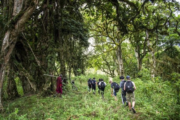 Maasai guided walk, Chyulu hills, Kenya