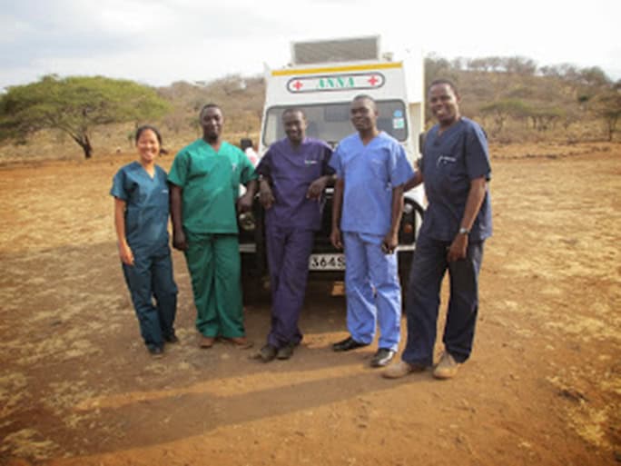 Kenya Campi ya Kanzi MWCT Ambulance medical staff