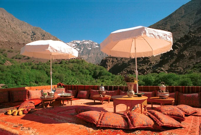 Sustainable tourism: Morocco, High Atlas Mountains, Berber local community & culture at Kasbah du Toubkal