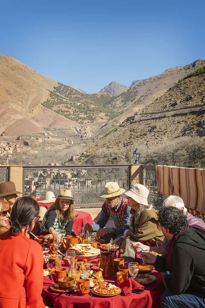 Kasbah du Toubkal, Imlil, High Atlas Mountains, Morocco. January 2024, 4 Months after the earthquake which hit on 8th September 2023. Photo by Alan Keohane for the Kasbah du Toubkal