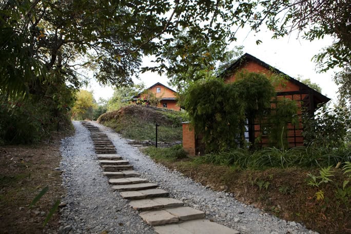 Nepal Tiger Mountain Pokhara Lodge Path to Lodge
