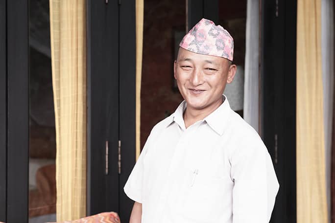 Nepal Tiger Mountain Pokhara Lodge Room Steward Amar Lama