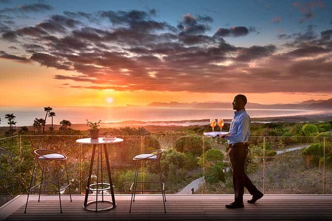 Accommodation Garden Lodge deck waiter, Grootbos Nature Reserve - Western Cape - South Africa