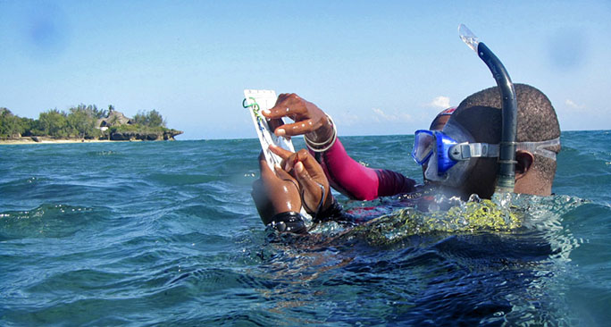Tanzania-Chumbe-Island-Snorkel-mask-Conservation-Education