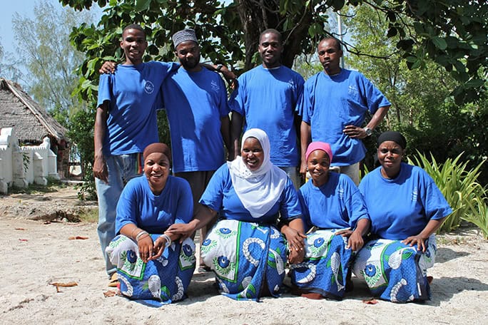 housekeeping & maintenance staff, Chumbe Island, Tanzania