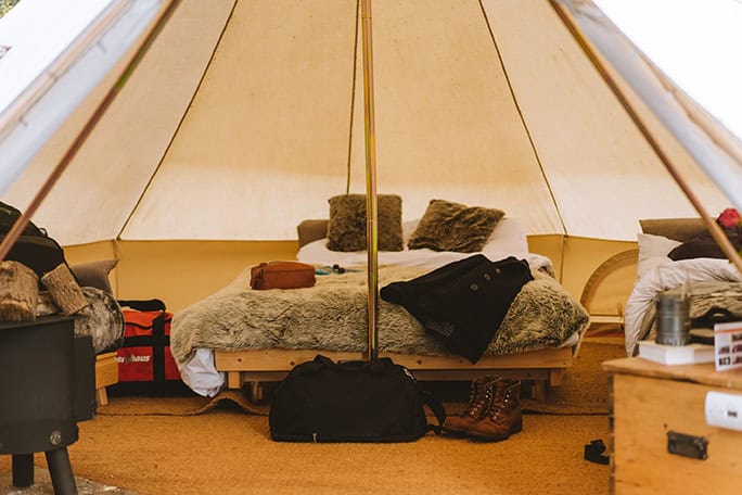 Wales Adventure Tours UK Wild Wellness tent