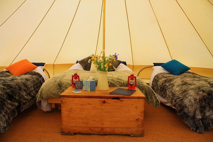 Wales Adventure Tours UK Wild Wellness tent