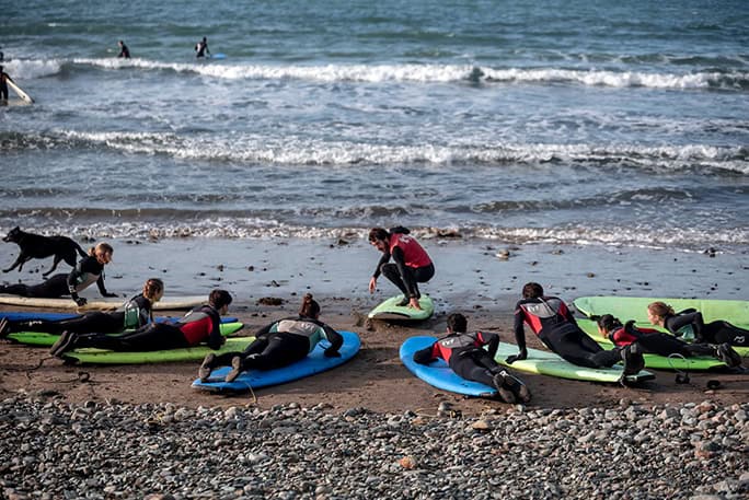Wales Adventure Tours UK Yoga Surf Retreat Surfing